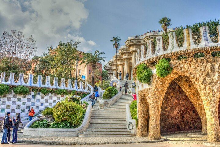 “Arquitectura Gaudí en el Park Güell de Barcelona