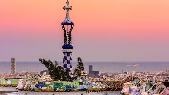 Miradores del Park Güell durante una visita guiada privada en Barcelona