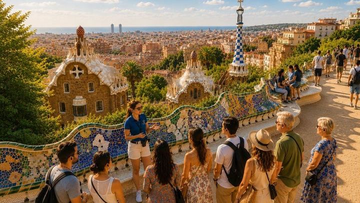 Visita guiada sin colas al Parque Güell en Barcelona