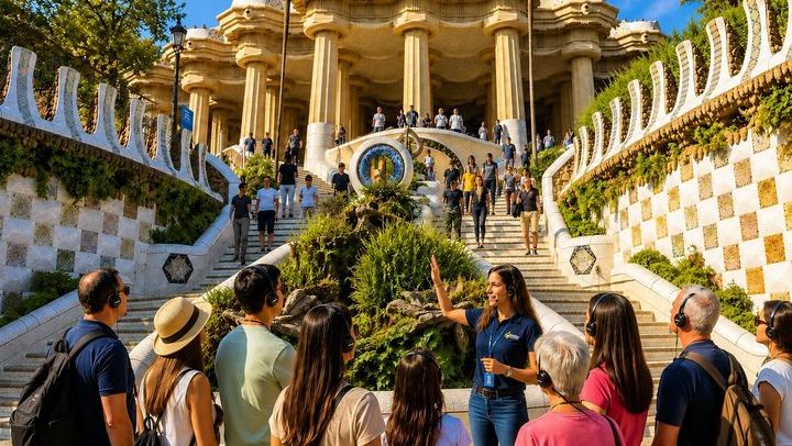 Visita guiada sin colas al Parque Güell en Barcelona