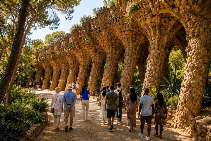 Visita guiada sin colas al Parque Güell en Barcelona